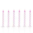swieczki classic paski rozowe amscan 6 3 cm 24 szt
