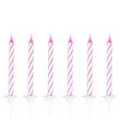 swieczki classic paski rozowe amscan 6 3 cm 24 szt