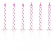 swieczki classic paski rozowe amscan 6 3 cm 24 szt