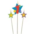 swieczki na tort 1 urodziny gwiazdki mix amscan 3 szt