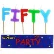 swieczki na tort 50 urodziny fifty godan 5 szt