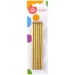 swieczki na tort brokatowe zlote arpex 14 cm 6 szt