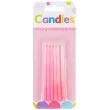 swieczki na tort cieniowane godan rozowe 6 szt