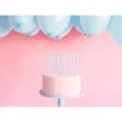 swieczki na tort classic niebieskie partydeco 12 szt