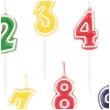 swieczki na tort cyfry od 0 do 9 mix amscan