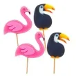 swieczki na tort flamingi i tukany givi 4 szt