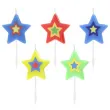 swieczki na tort gwiazdki mix partypal 5 szt