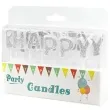 swieczki na tort happy birthday srebrne partypal