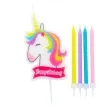 swieczki na tort jednorozec givi 5 szt