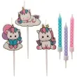swieczki na tort jednorozec i spolka dekora 6 szt