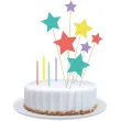 swieczki na tort kolorowe gwiazdki z nieba godan 11 szt