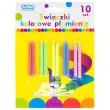 swieczki na tort kolorowe plomienie mix godan 10 szt