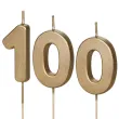 swieczki na tort liczba 100 zloty 4 5 cm 2 szt
