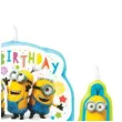 swieczki na tort minionki happy birthday amscan 4 szt