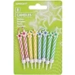 swieczki na tort paski i gwiazdki mix amscan 6 cm 8 szt