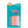 swieczki na tort paski mix godan 6 4 cm 24 szt