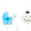 swieczki na tort pikery baby shower boy niebieskie partypal 5 szt