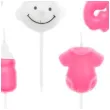 swieczki na tort pikery baby shower girl rozowe partypal 5 szt
