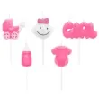 swieczki na tort pikery baby shower girl rozowe partypal 5 szt