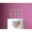 swieczki na tort spirale makaronikowe pastelowe mix godan 6 szt