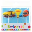 swieczki na tort wyscigi samochodowe godan 5 szt