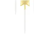 swieczki pikery gwiazdki zlote metaliczne godan 5 szt