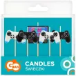 swieczki pikery konsola i pady game on mix godan 7 cm 5 szt
