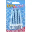 swieczki spiralne niebieskie godan 6 cm 12 szt