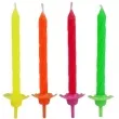 swieczki urodzinowe classic neon mix arpex 6 5 cm 24 szt