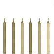 swieczki urodzinowe classic zloty partydeco 14 cm 12 szt