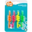 swieczki urodzinowe kolorowe spirale mix godan 4 szt