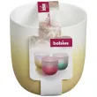 swiecznik ceramic tealight bialo bezowy bolsius 75 70 mm