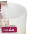swiecznik ceramic tealight bialo bezowy bolsius 75 70 mm