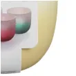 swiecznik ceramic tealight bialo bezowy bolsius 75 70 mm