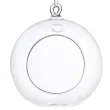 swiecznik kula transparentny partydeco szklany 10 cm 4 szt