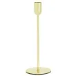 swiecznik metalowy zloty partydeco 8x22 cm