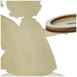 swiecznik swiateczny aniolek drewniany arpex 12 cm