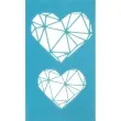 szablony dekoracyjne classic serca geometryczne titanum 180x105 mm