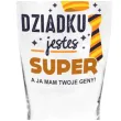 szklanka do piwa dziadku jestes super z nadrukiem bgtech 500 ml