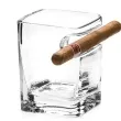 szklanka whiskey z uchwytem na cygaro gadgetmaster