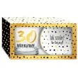 szklanka zlote kropki 30 urodziny z podkladka bgtech 270 ml