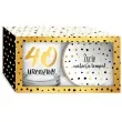 szklanka zlote kropki 40 urodziny z podkladka bgtech 270 ml