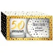 szklanka zlote kropki 50 urodziny z podkladka bgtech 270 ml