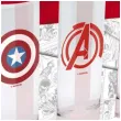 szklanki avengers kapitan ameryka iron man abysse 3 szt