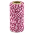 sznurek bakers twine rozowy ciemny 50 m