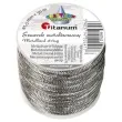 sznurek metalizowany srebrny titanum 50m