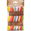 sznurek mulina kolory jaskrawe mix aliga 8 m 10 szt