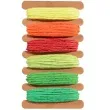 sznurek rafia kolory fluo mix aliga 5 m 6 szt