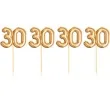 szpilki drewniane liczba 30 glitz glamour zlote godan 20 szt