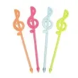 szpilki plastikowe klucz wiolinowy 8 cm 40 szt